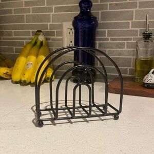 Threshold Black metal napkin holder